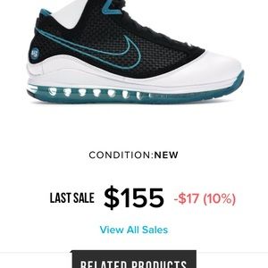 Size 6 brand new with box Lebron retro 7